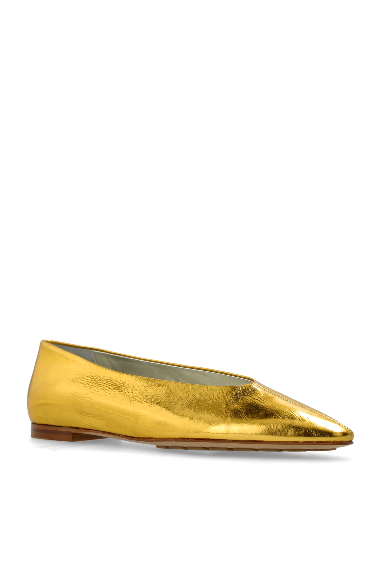 フラットシューズ BOTTEGA VENETA Woman Flat shoes Gold 827702V5FO0 8265 Gold Ballerinas Sofia Bottega Veneta - Vitkac Canada